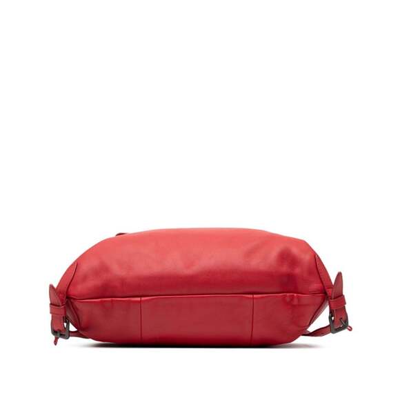 BOTTEGA VENETA Red Leather Intrecciato Backpack main image 4